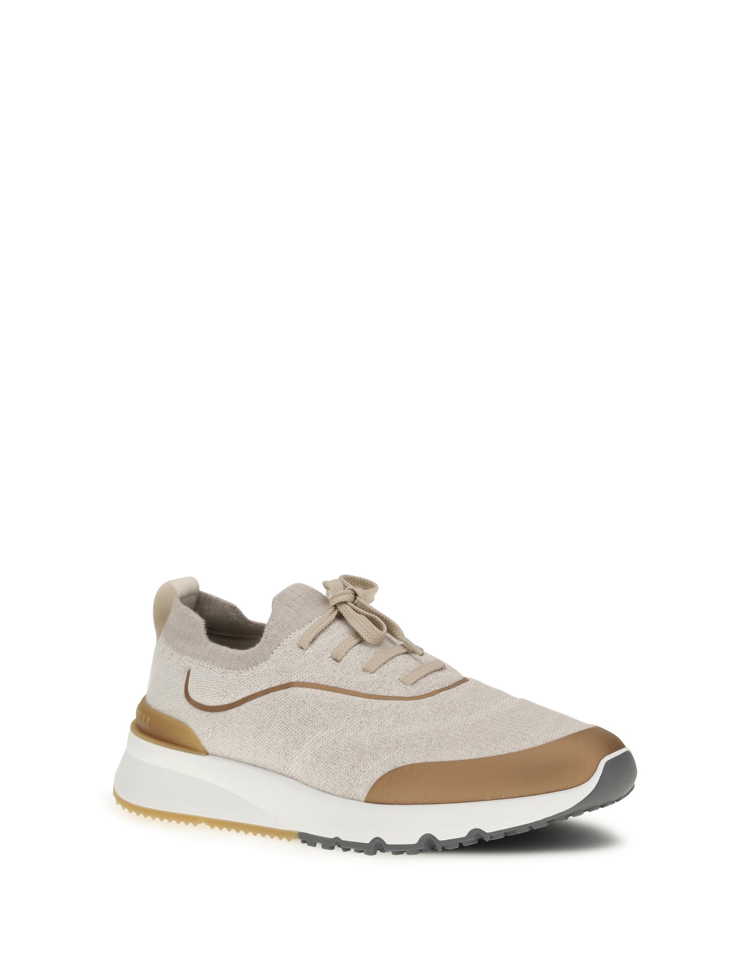 BRUNELLO CUCINELLI Techno cotton knit Sneakers runners
