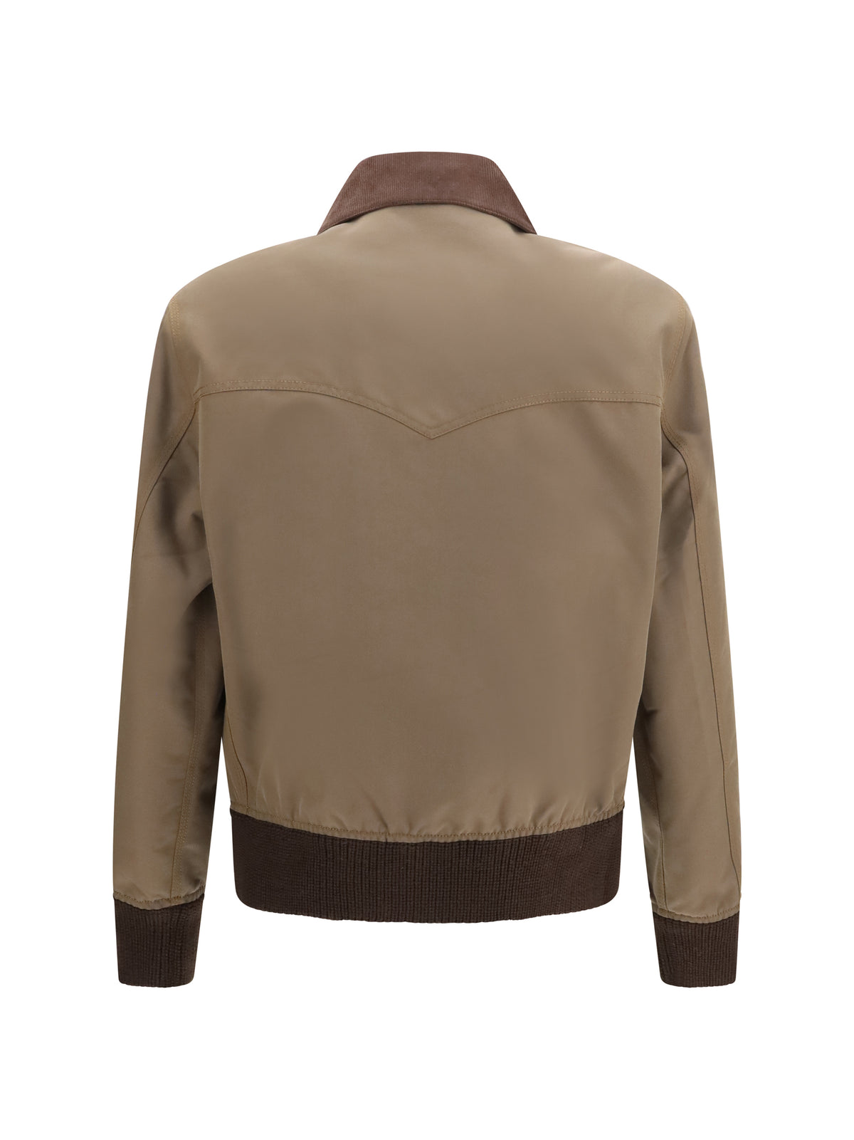 Prada Jacket with corduroy collar - Light Brown