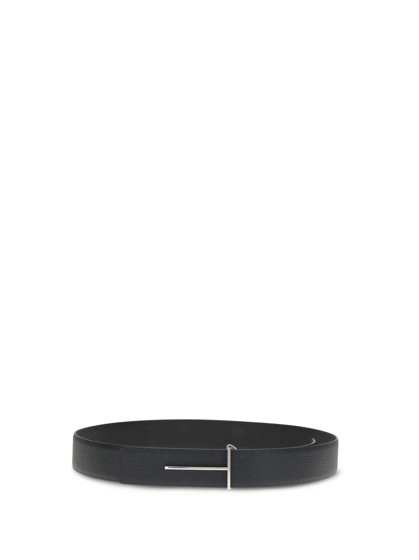 TOM FORD Grain Leather Slim T reversible Belt