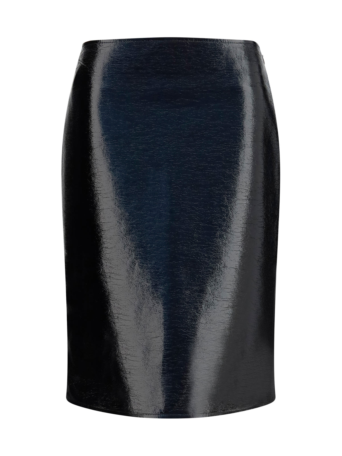 Courrèges Vinyl midi Skirt - Black