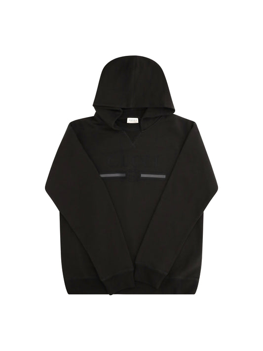 Gucci Cotton Hooded Sweatshirt for Boy - Dusty Dark Grey/Mc