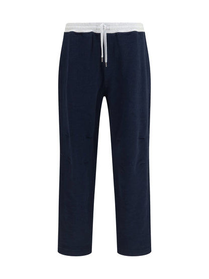 BRUNELLO CUCINELLI Jogger Pants in cotton and linen