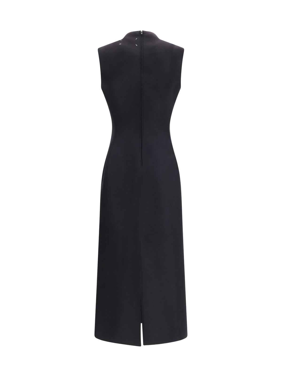 Maison Margiela Sleeveless virgin wool midi Dress - Black