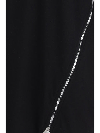 COMME DES GARÇONS SHIRT Cotton T-shirt with side zipper