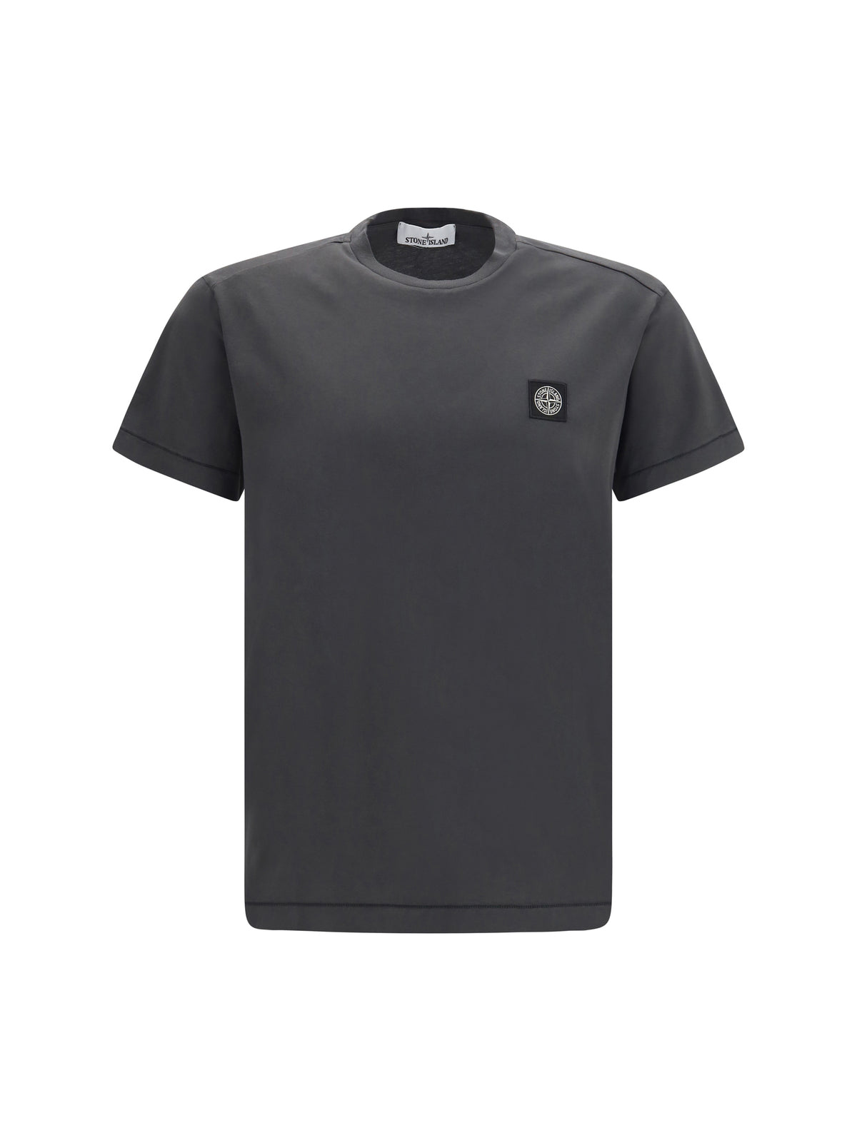 Stone Island Logo patch T-shirt - Lead Grey