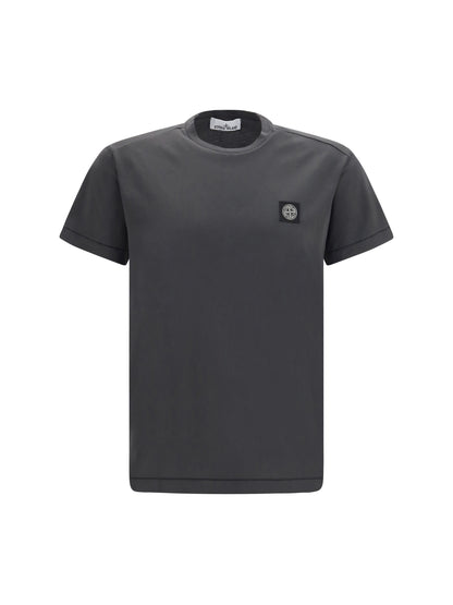 Stone Island Logo patch T-shirt - Lead Grey