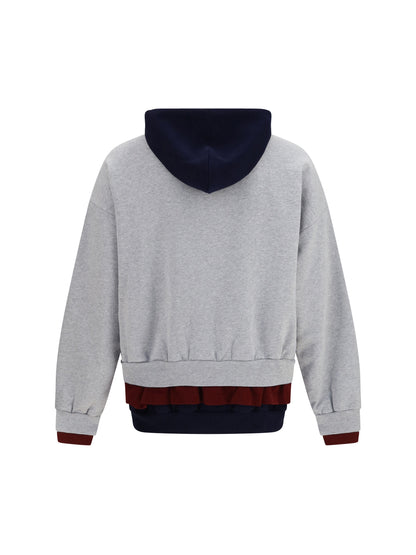 Balenciaga Three-layer Hoodie - Heather Grey