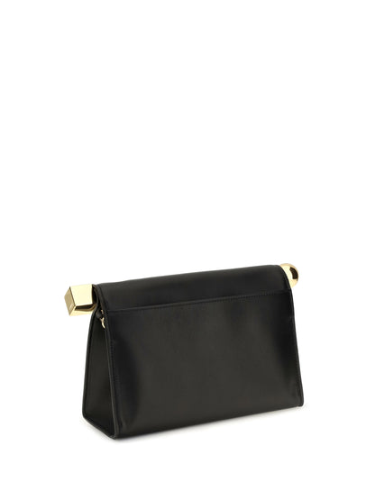 Jacquemus Rond Carré leather Shoulder Bag - Black