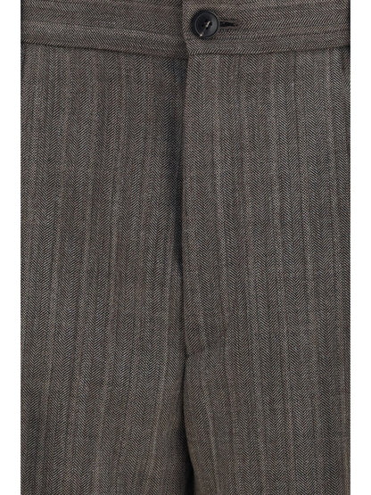 Dries Van Noten Penrud straight-leg Pants - Cement