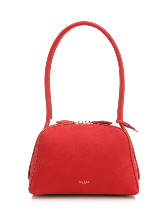 AlaïA Small "Bowling" Shoulder Bag - Red