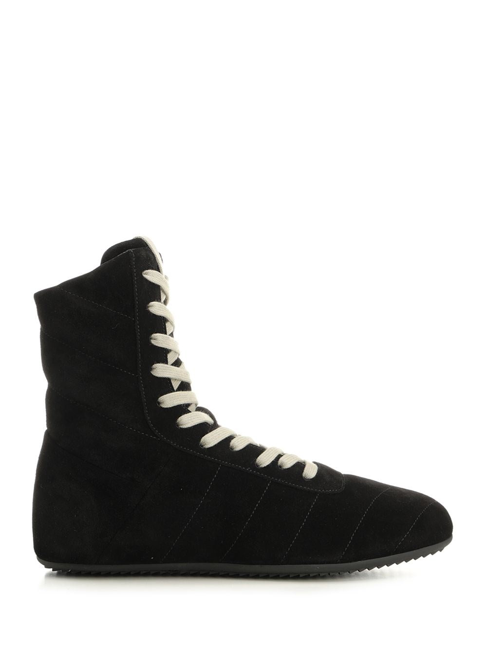 Rick Owens Quilted Minimalist High Sneakers - Black