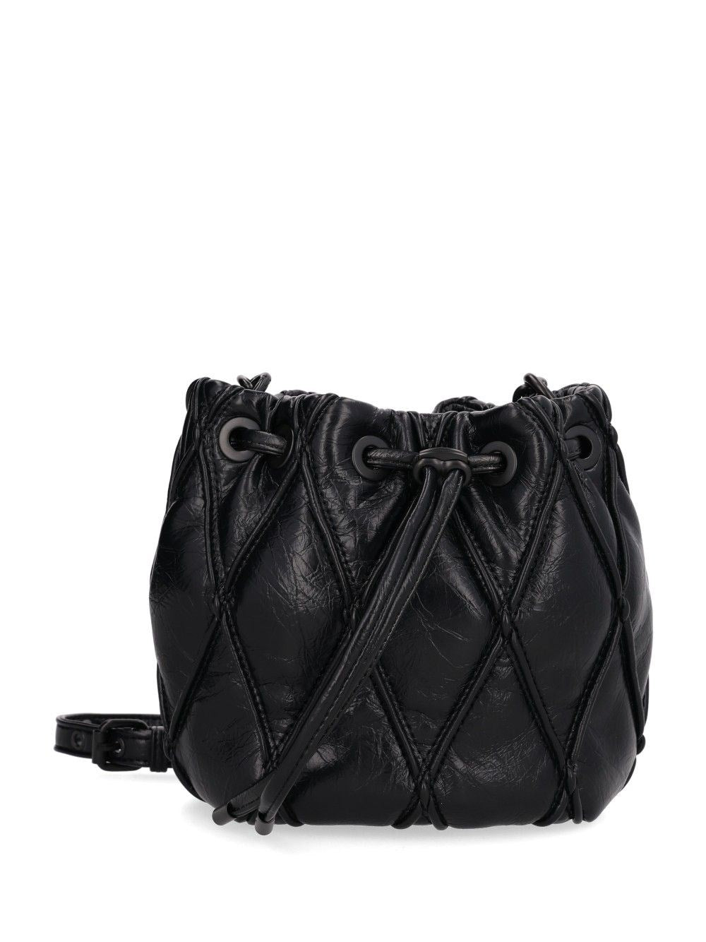 Diesel "Charm-D Bucket" Bucket Bag S - Black
