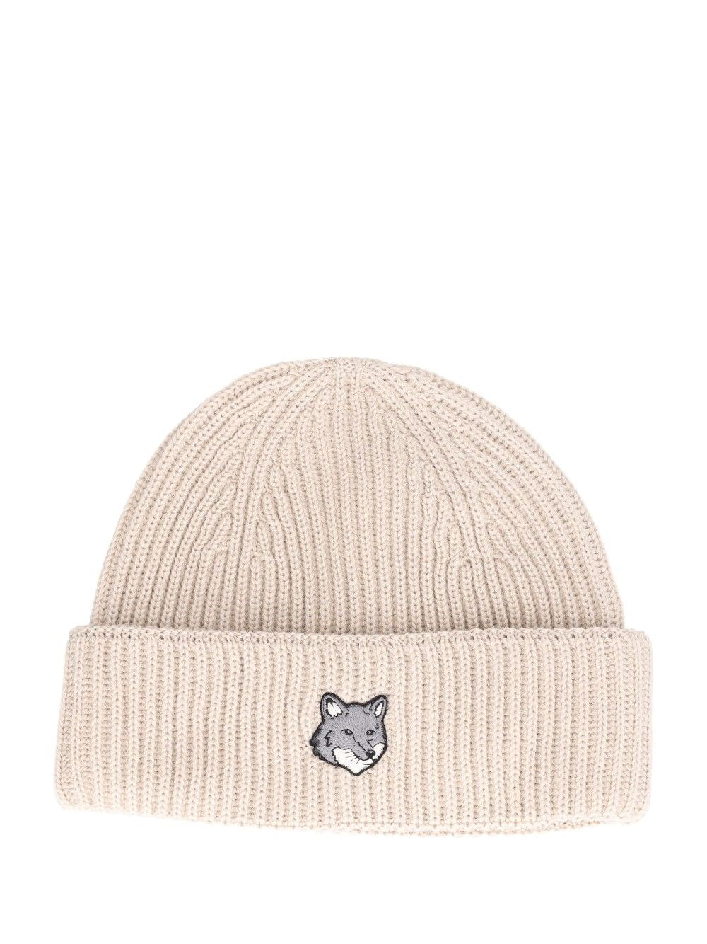 Maison Kitsuné Fox Head Hat - Beige