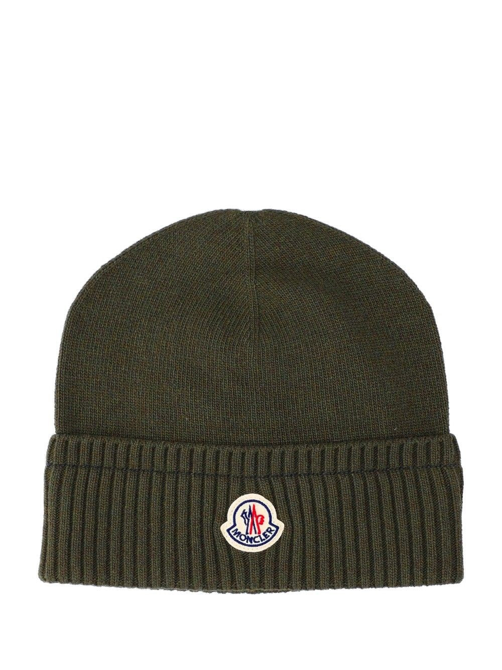 Moncler Wool And Cashmere Hat - Green