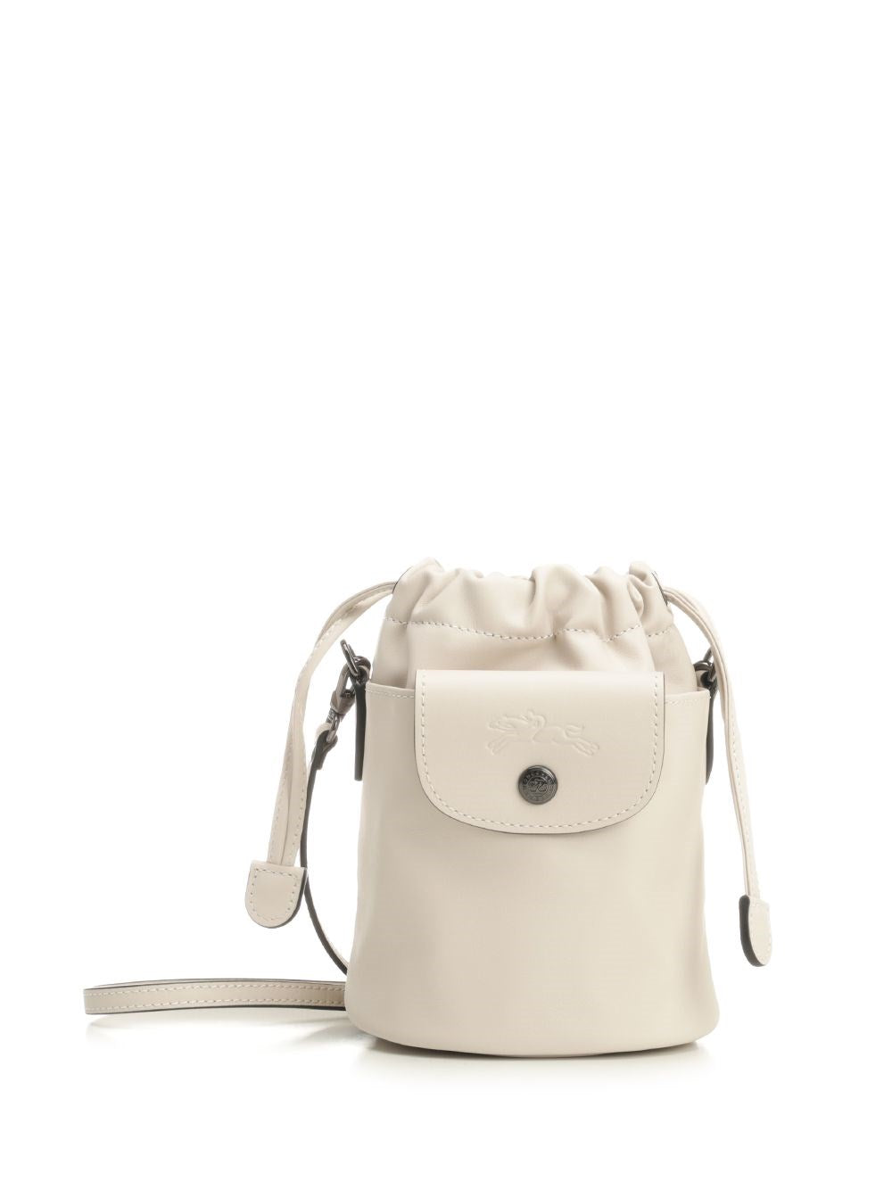 Longchamp Paris "Le Pliage Xtra" Xs Bucket Bag - White