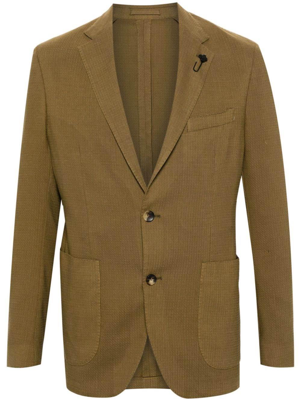 Lardini Jacket In Textured Fabric - Green