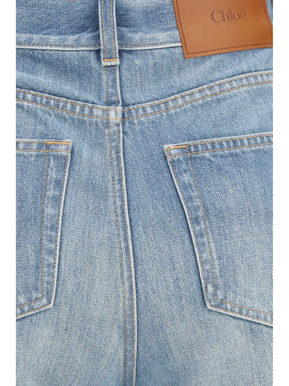 Chloé High-rise wide-leg denim Jeans - Pacific Coast