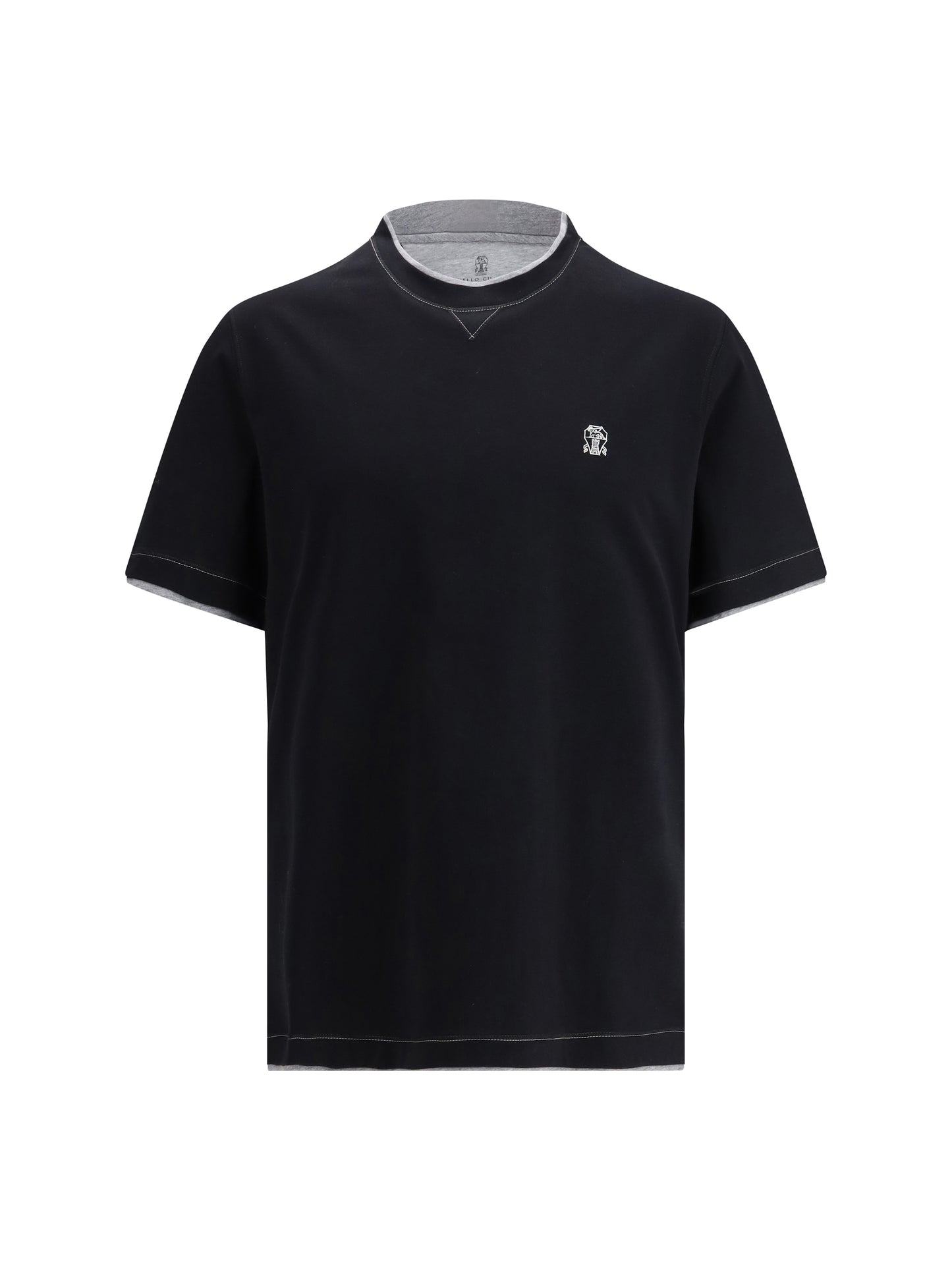 BRUNELLO CUCINELLI T-shirt in cotton with a logo