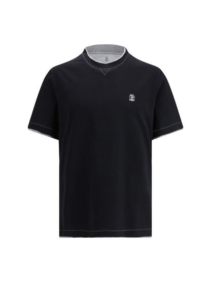 BRUNELLO CUCINELLI T-shirt in cotton with a logo