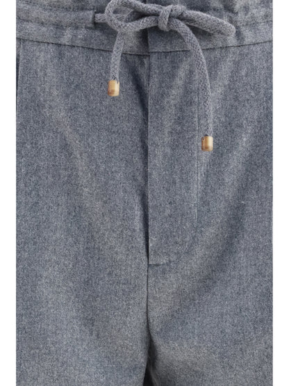Brunello Cucinelli Virgin wool Pants - Grey Medium
