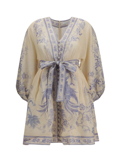 ZIMMERMANN Indra Plunge mini Dress