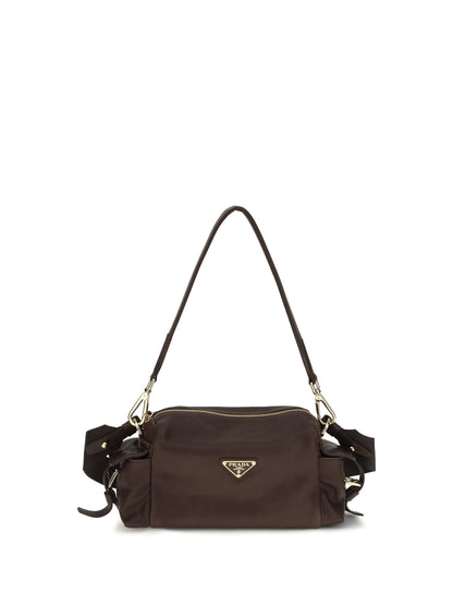Prada Small Explore Shoulder Bag in nappa leather - Bruciato