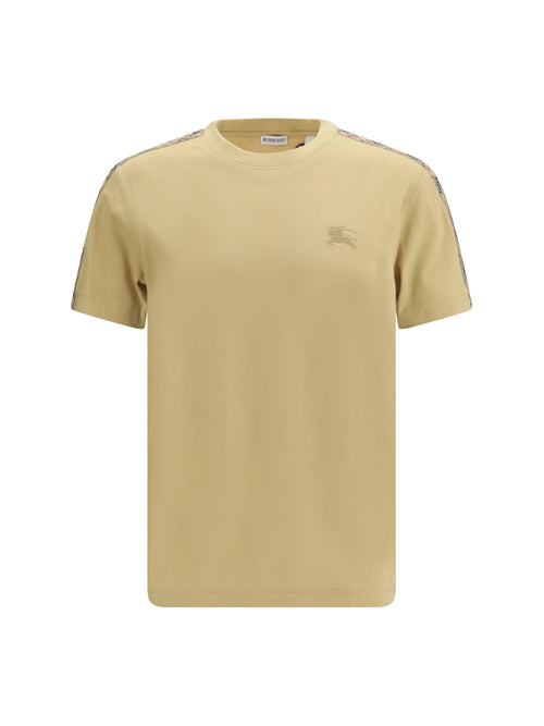 Burberry T-shirt with Check trims - Flax