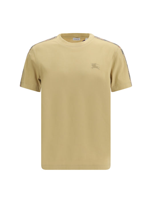 BURBERRY T-shirt with Check trims