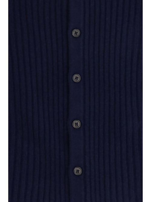 Gucci Web stripe Cardigan for Girl - Abyss Blue/Green/Red