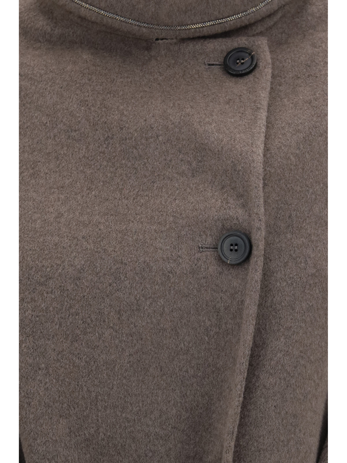 Fabiana Filippi Long double faced wool and cashmere Coat - Falcon