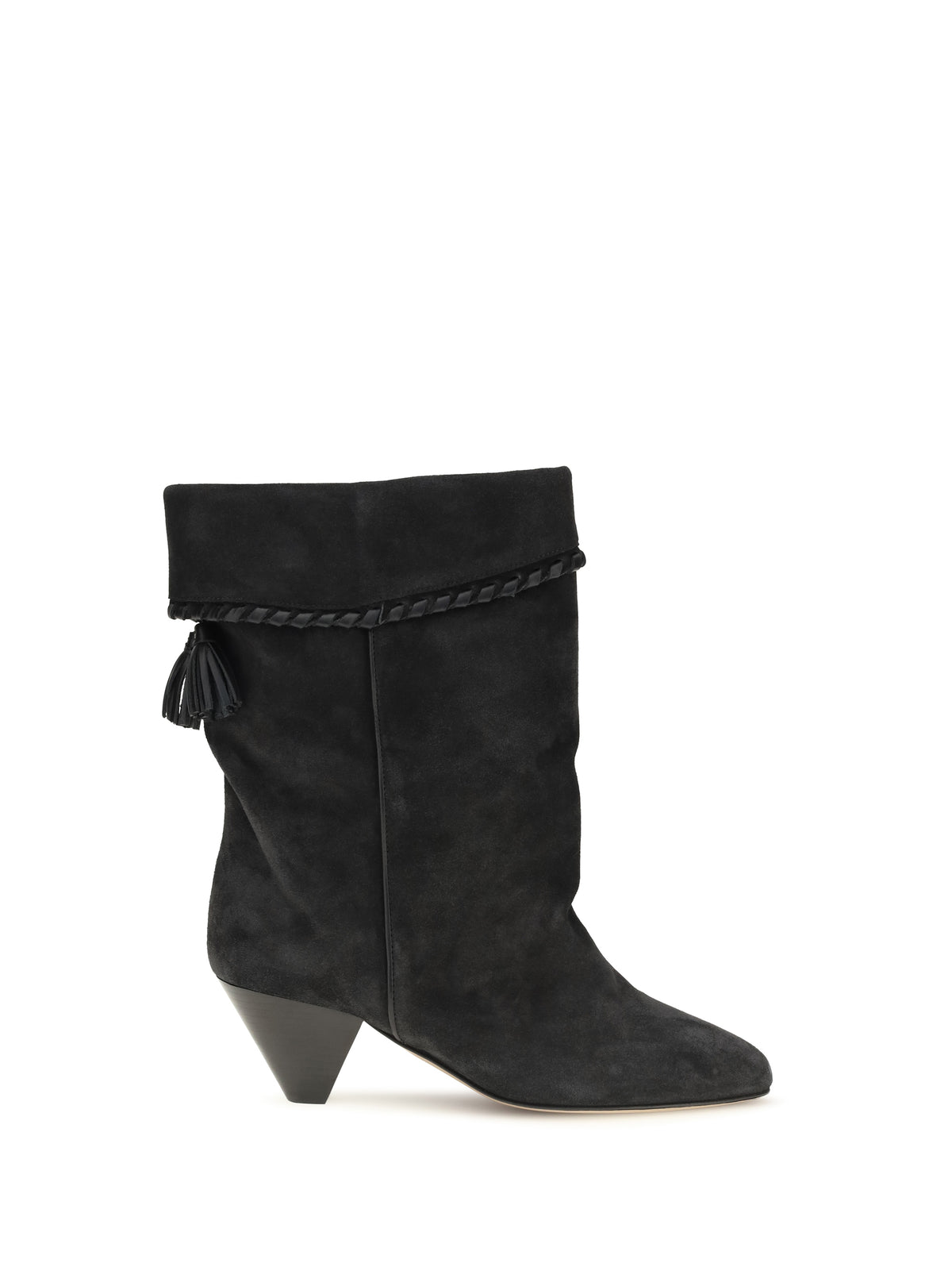 Isabel Marant Draped suede Boots - Faded Black