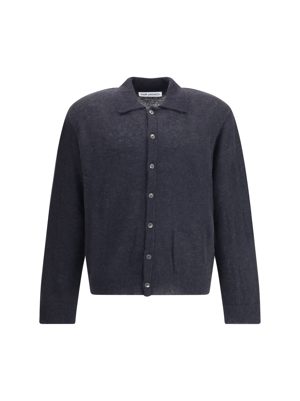 Our Legacy Alpaca Cardigan - Black Fuzzy