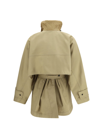 Bottega Veneta Cotton Trench Coat - Sahara