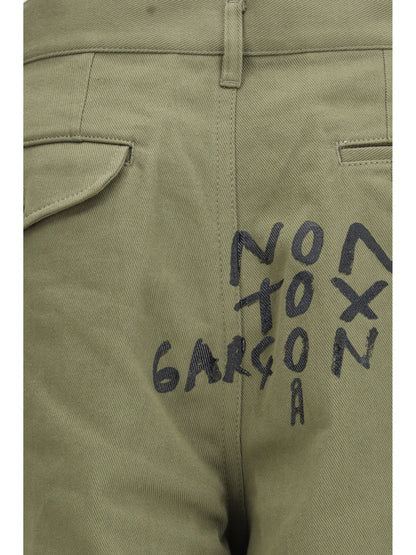 COMME DES GARÇONS SHIRT Cargo Shorts with print