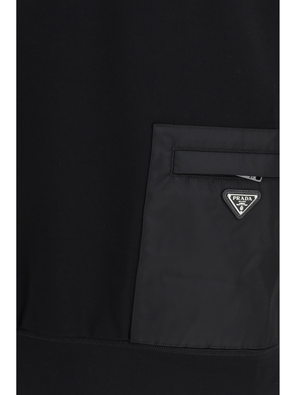 Prada Stretch jersey Sweatshirt - Black