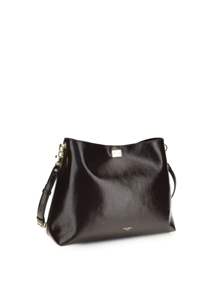 DOLCE & GABBANA Large Vittoria leather Shoulder Bag