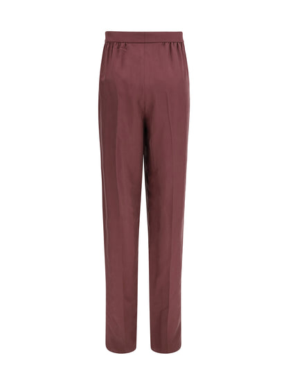 SAINT LAURENT Habutai silk tailored Pants