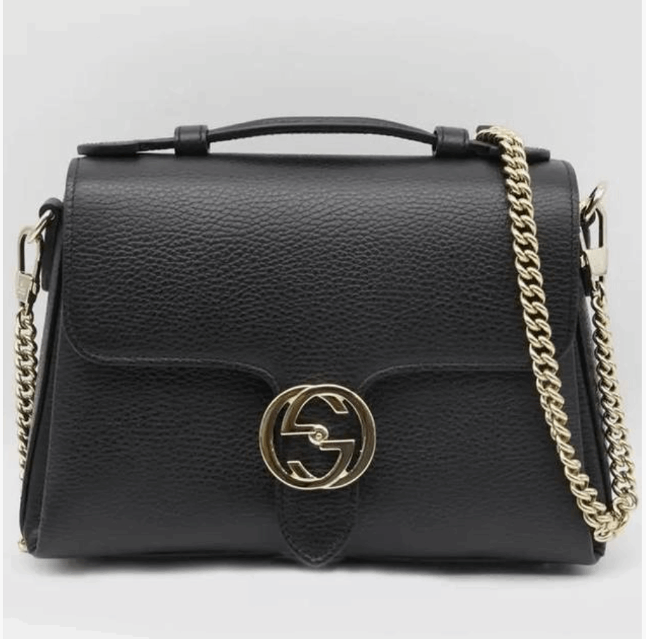 Gucci GG Interlocking Chain Small Top Handle Bag