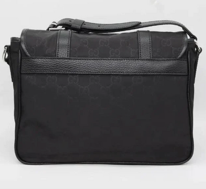 Gucci GG Microsima Nylon Messenger Bag