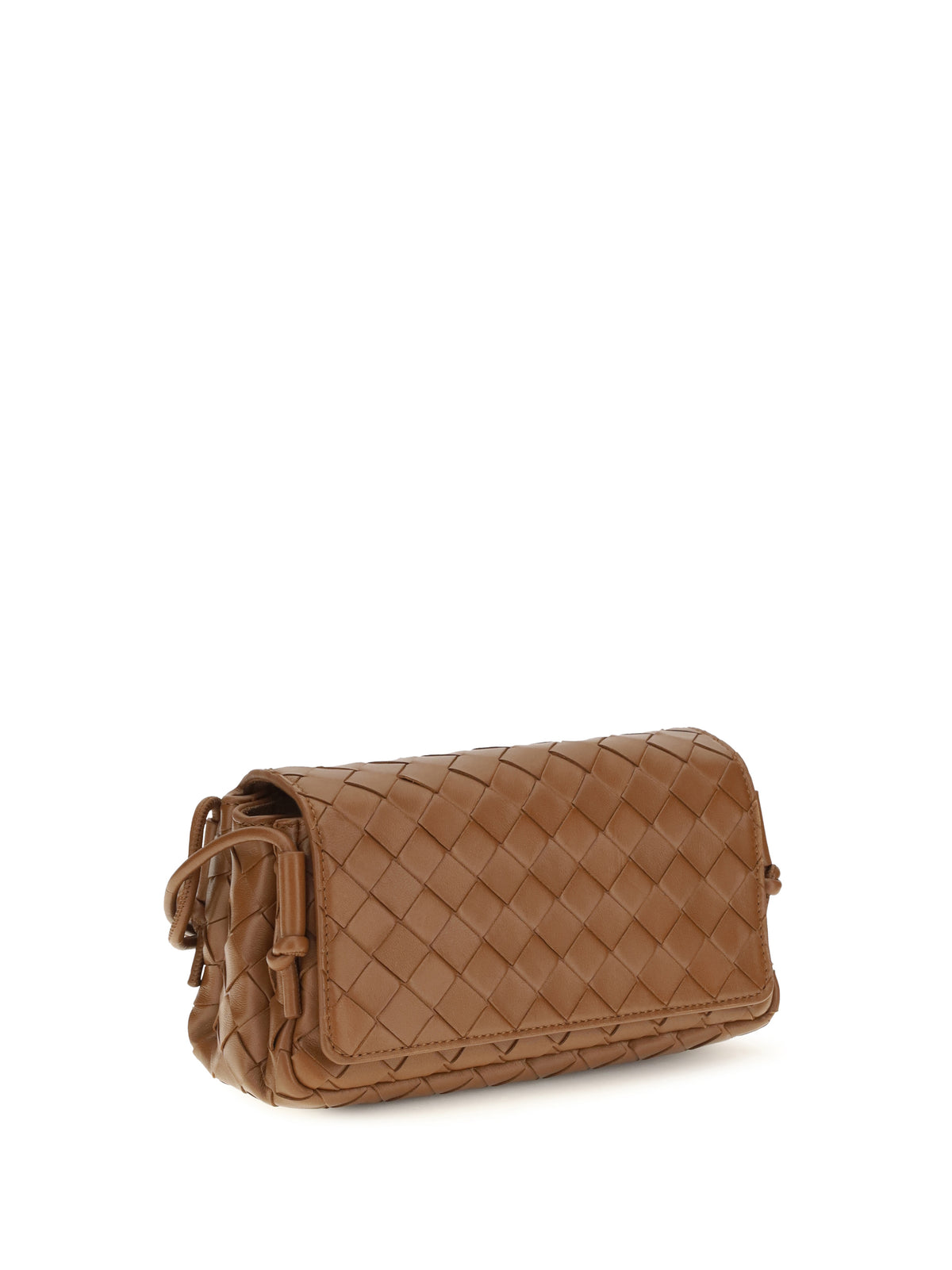 Bottega Veneta Intrecciato Shoulder Bag - Tannin-Gold