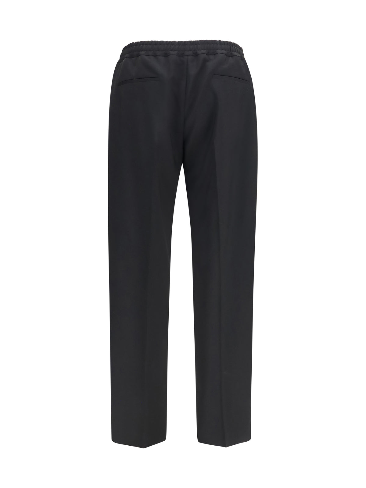 Valentino VLogo embroidered cotton gabardine Pants - Black