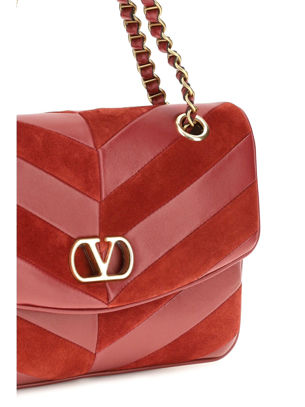 Valentino Garavani Djuna Shoulder Bag - Russet Red