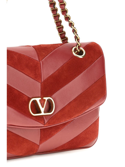 Valentino Garavani Djuna Shoulder Bag - Russet Red
