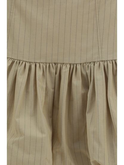 Ganni Ruffled mini Skirt - Summer Sand