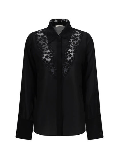 Fendi Georgette Shirt - Black