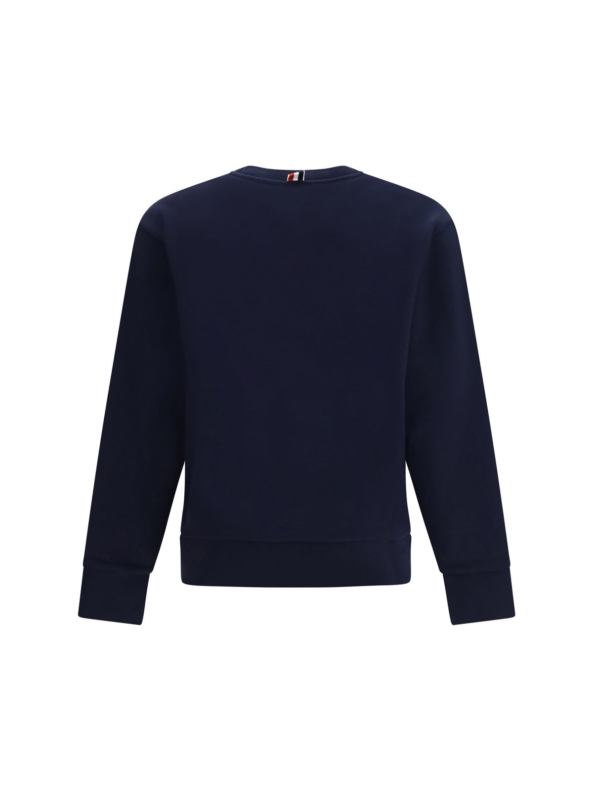 Thom Browne Colorblock Crewneck Sweatshirt with 4-bar detail - White /Navy
