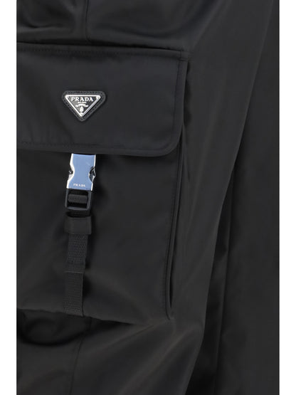 Prada Re-Nylon Cargo Pants - Black