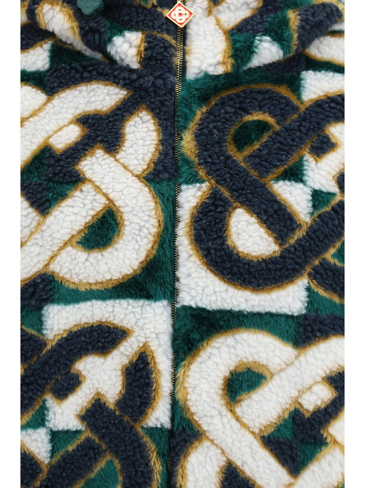 Casablanca Monogram fleece Hooded Jacket - Multi