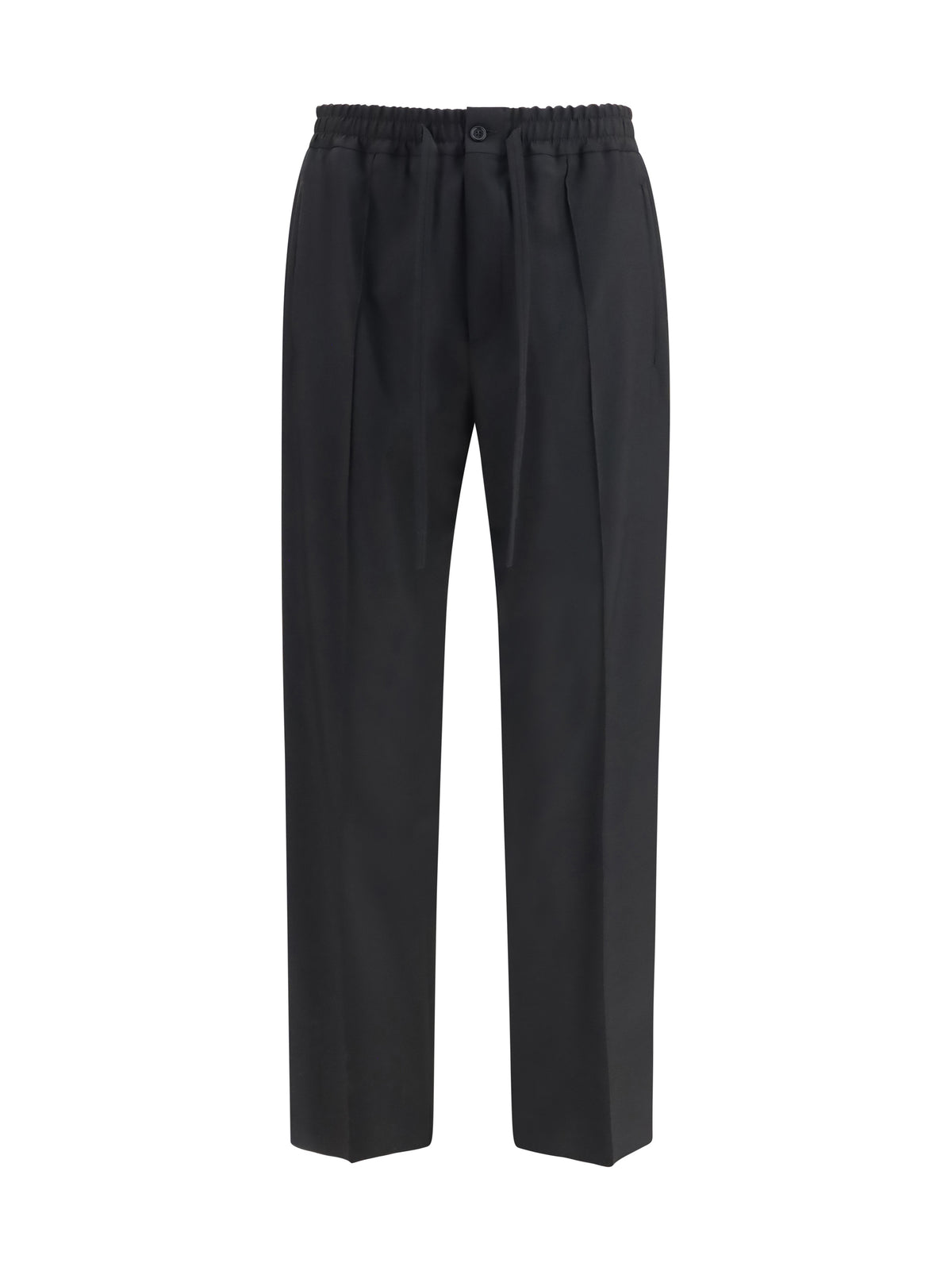 Valentino VLogo embroidered cotton gabardine Pants - Black