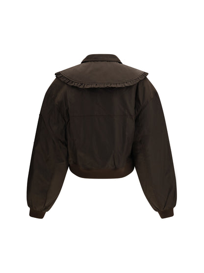 Ganni Duchesse Nylon Bomber Jacket - Demitasse